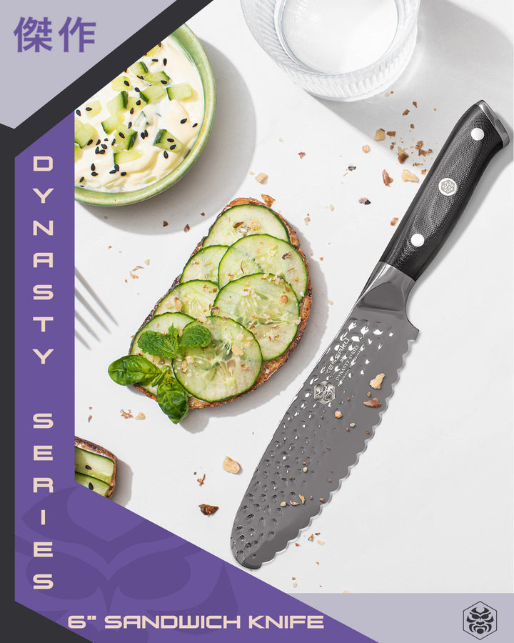 Thinly sliced cucumber, yogurt spread, toast, and Dynasty Sandwich Spreader