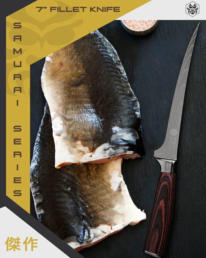 The Samurai Fillet Knife after filleting fish