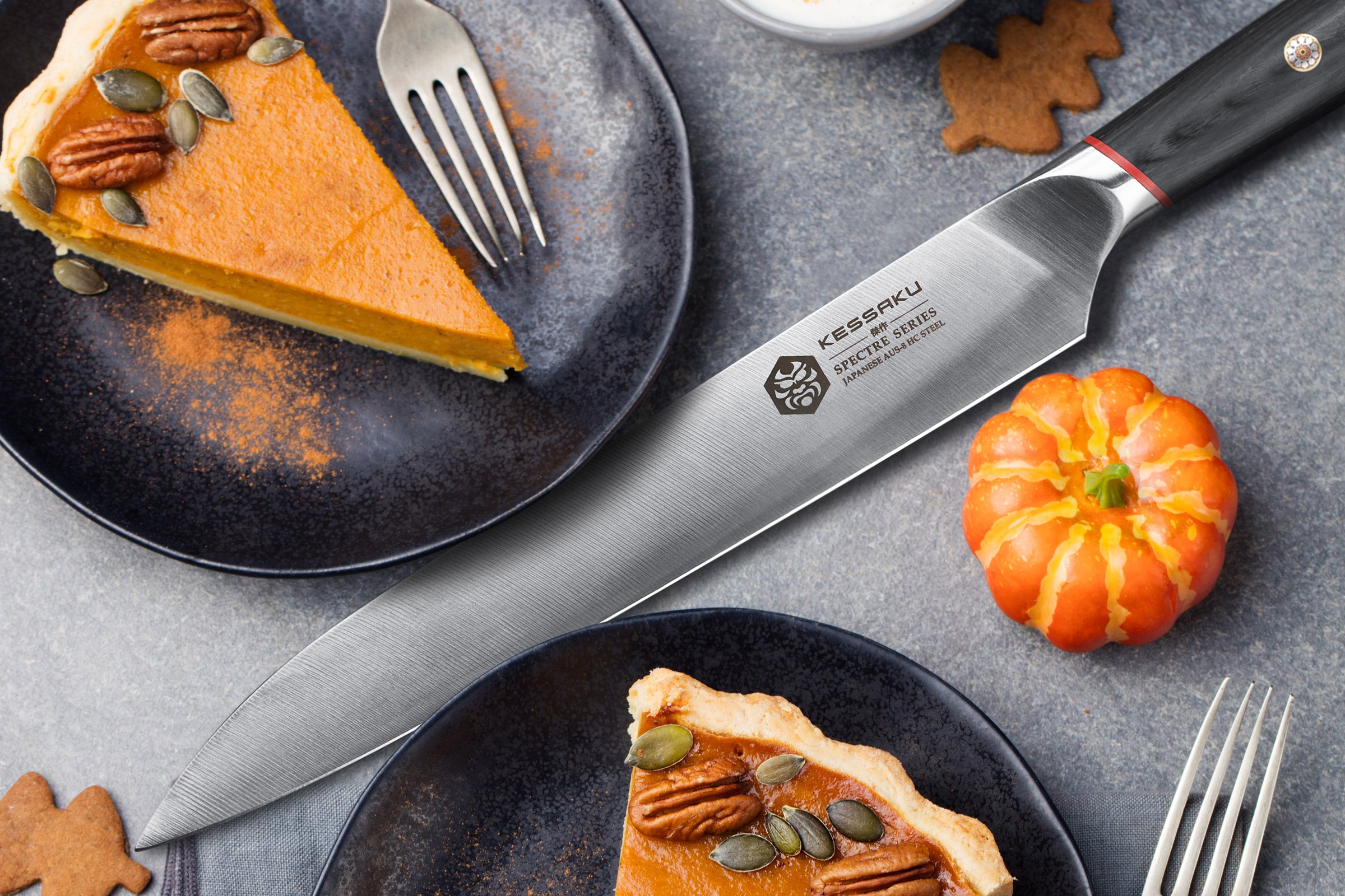 The Spectre Slicing Knife after serving pumpkin pie.