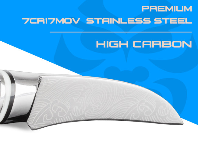 The Ronin Series features premium high carbon 7Cr17MoV stainless steel.