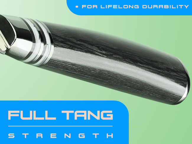 Ronin Series knives have full tang strength.