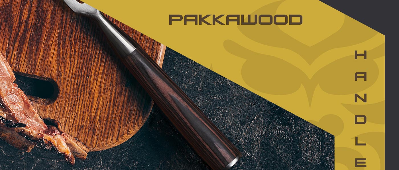 Kessaku Samurai Series utensils are made with durable, mirror-polished pakkawood handles.