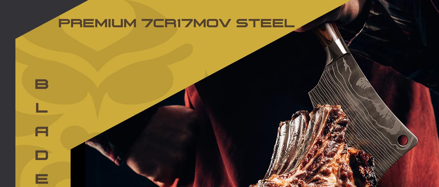 Kessaku Samurai Series Knives are made with premium 7Cr17MoV high carbon stainless steel.