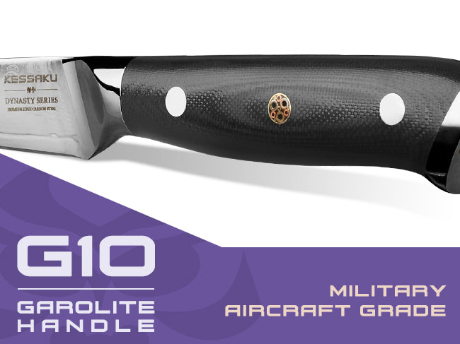 Damascus Dynasty knives are equipped with a military aircraft-grade handles