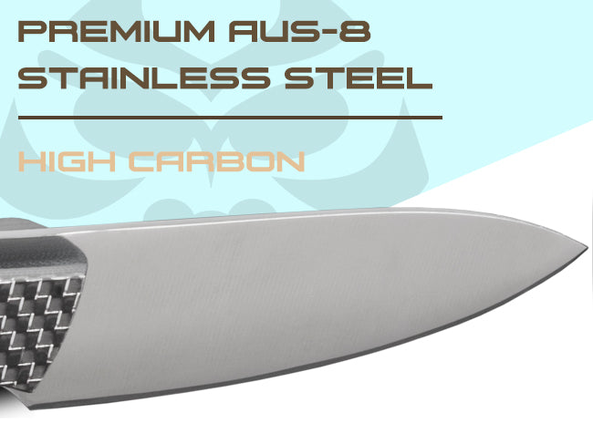 Senshi Series Knives feature Japanese AUS-8 steel