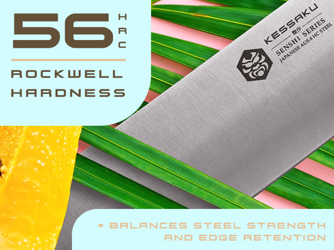 Senshi Series knives have a Rockwell Hardness of 56