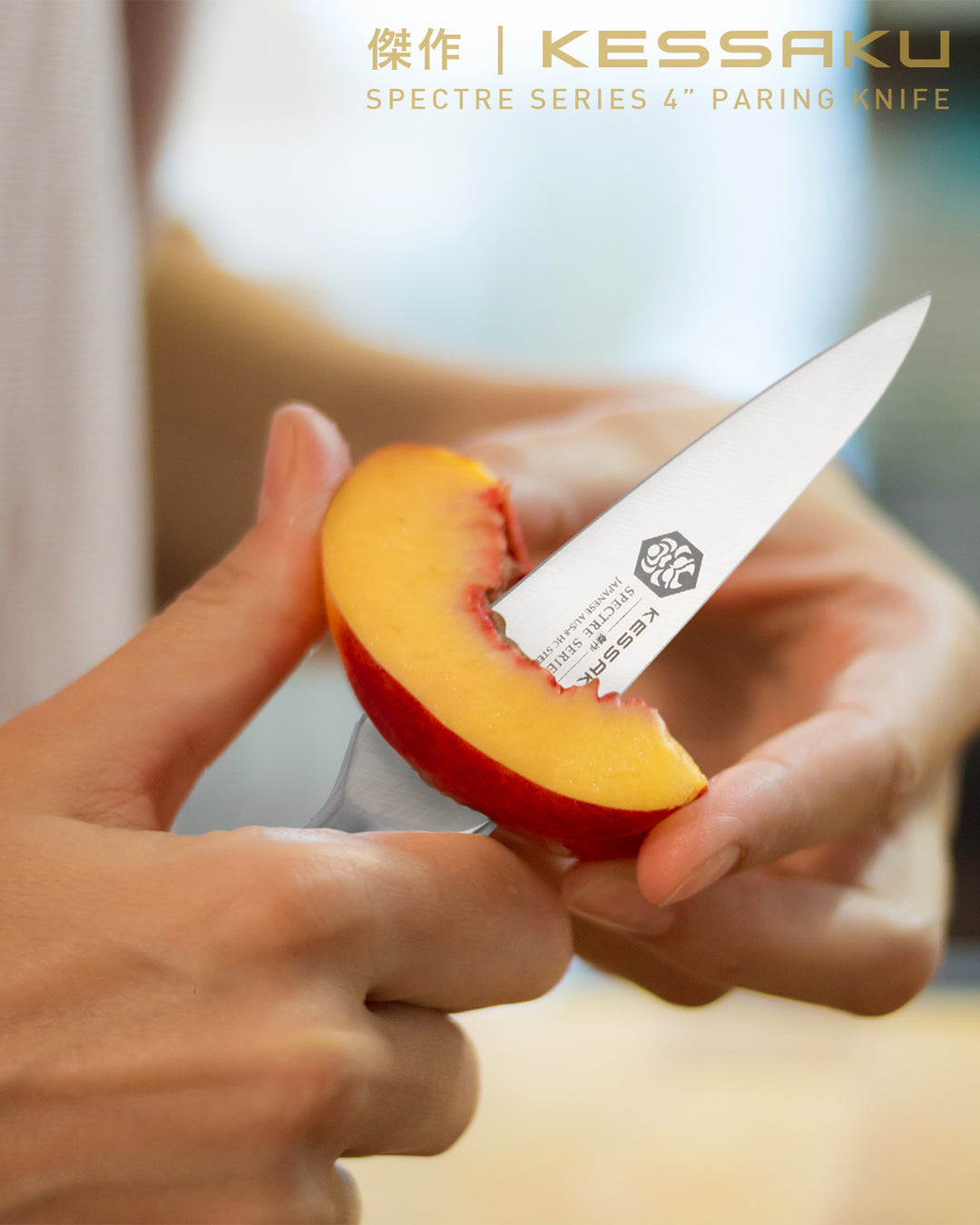 Kessaku Knife Set - 8" Chef's Knife and 4" Paring Knife - Spectre Series