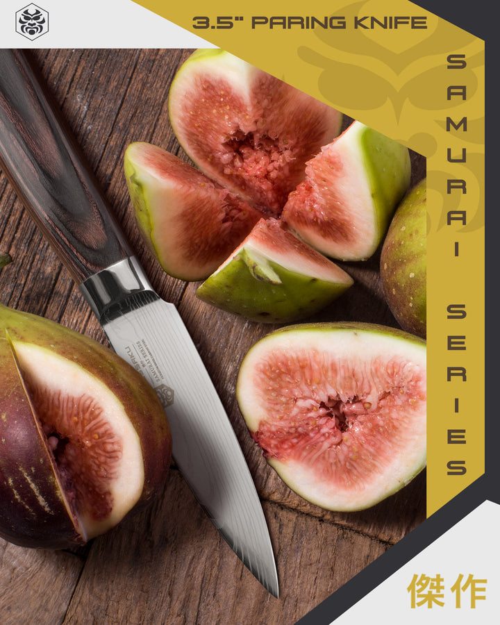 The Samurai Paring Knife after slicing figs.