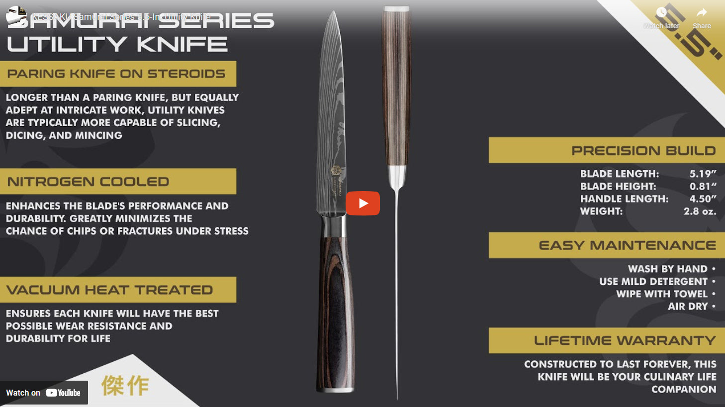 Samurai Utility Knife video overview