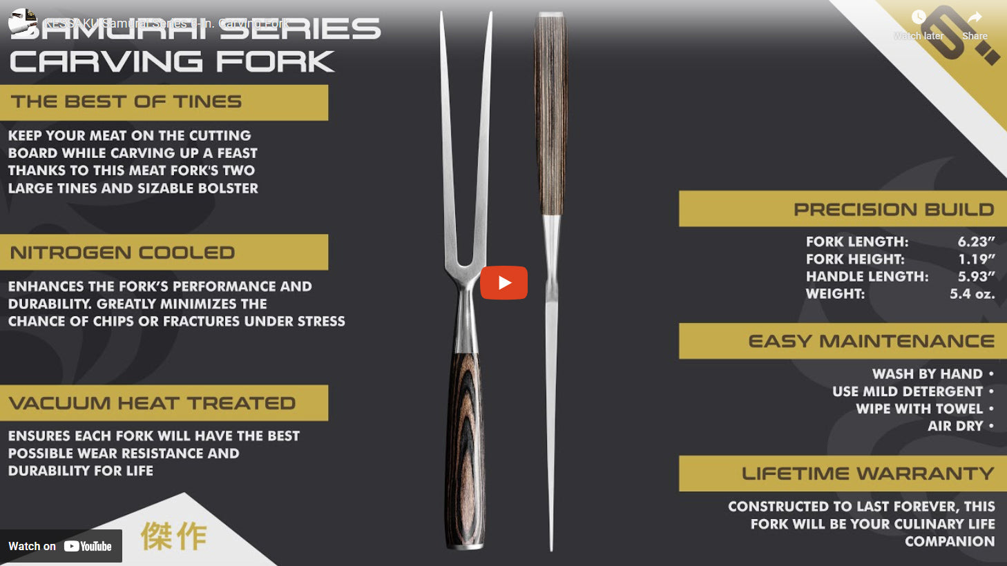 Samurai Meat Fork video overview