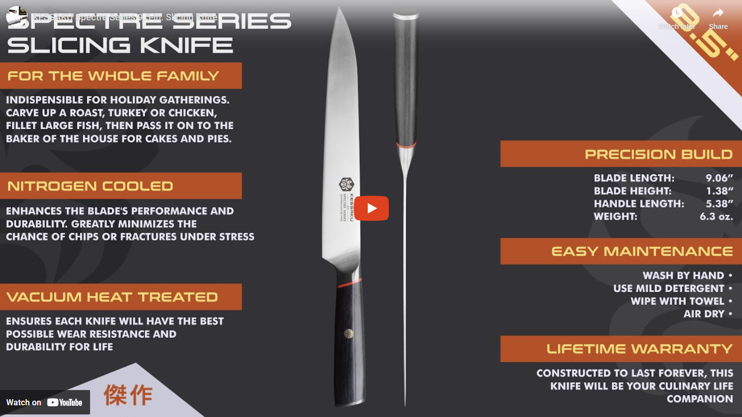 Spectre Slicing Knife video overview