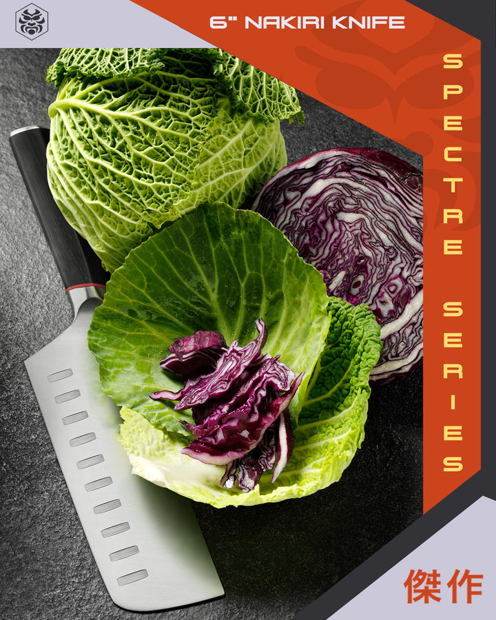 The Spectre Nakiri next to sliced cabbage