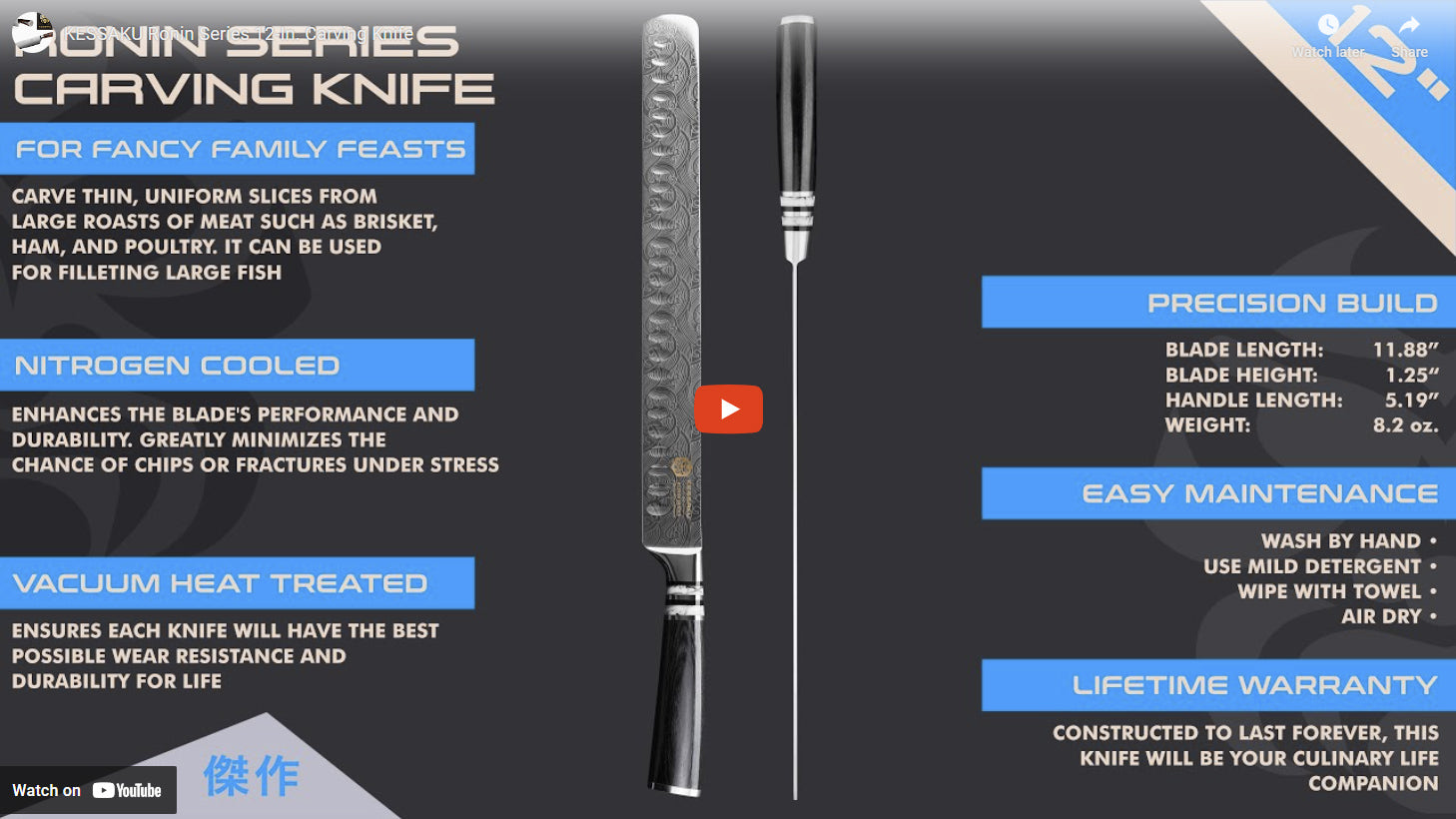 Ronin Carving Knife video overview