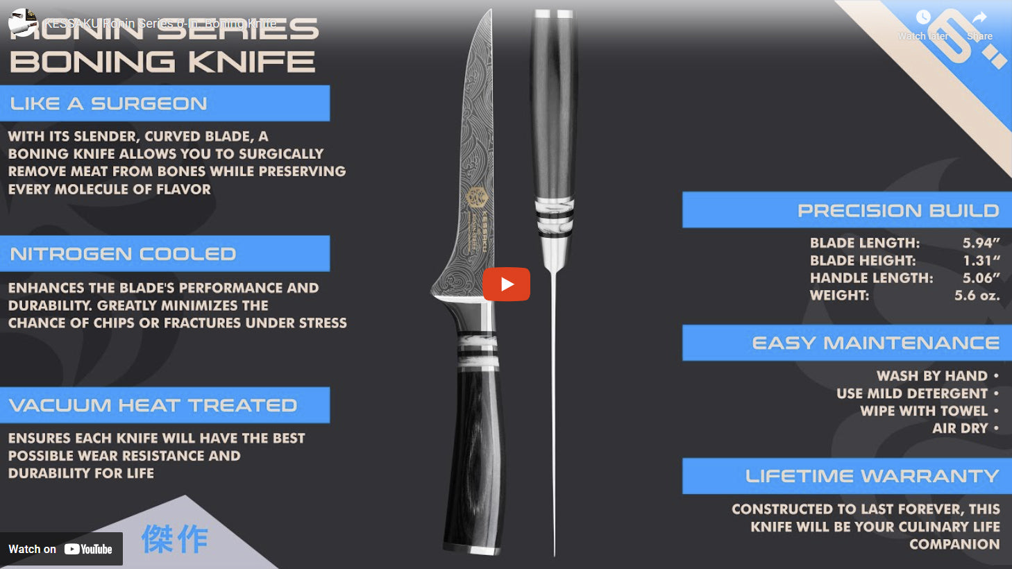 Ronin Boning Knife video overview