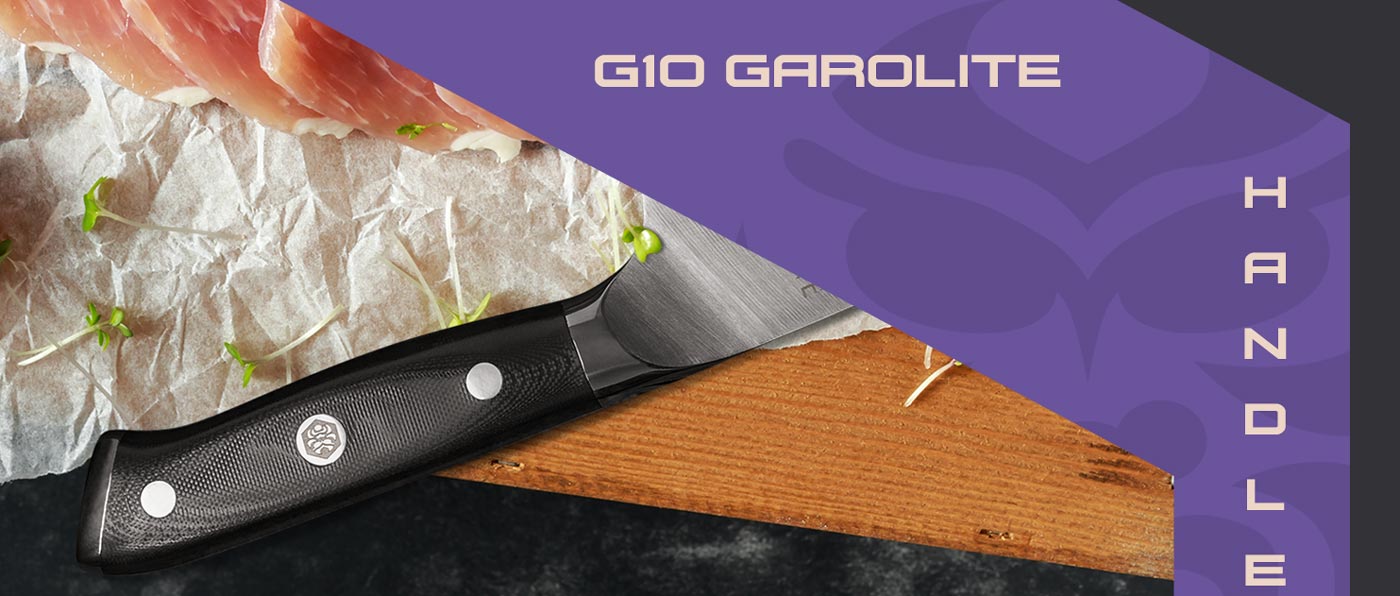 Kessaku Dynasty Series Knives are made with military-grade G10 handles.