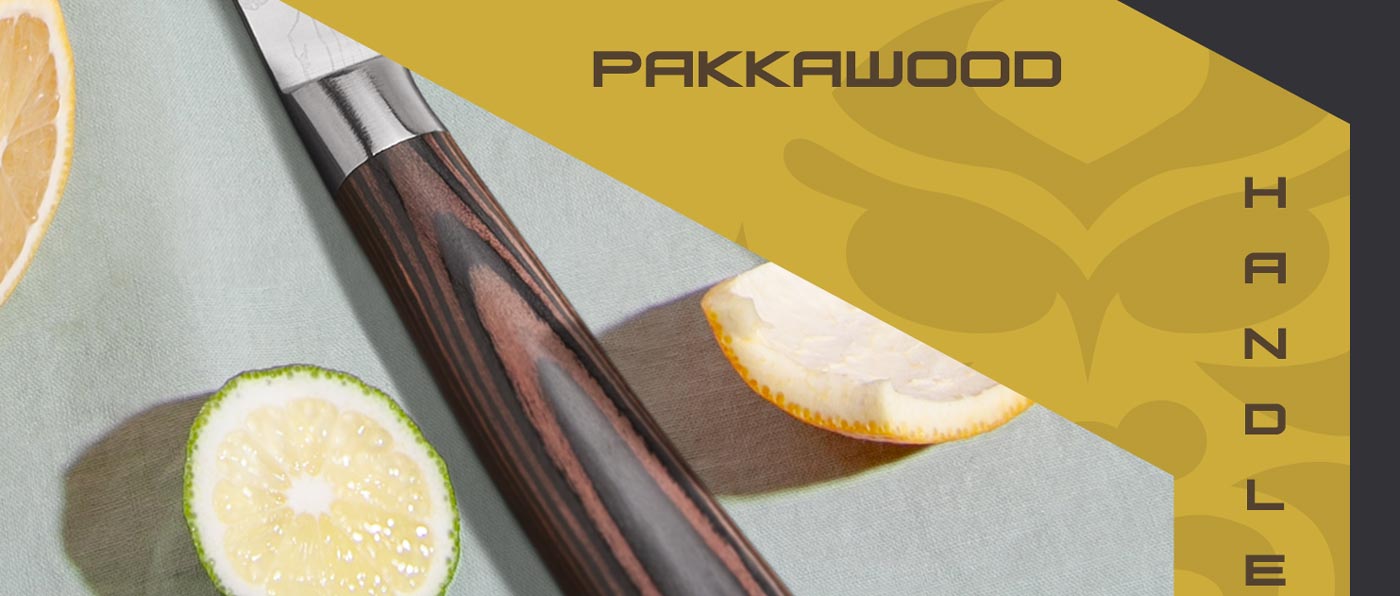 Kessaku Samurai Series Knives are made with durable, mirror-polished pakkawood handles.