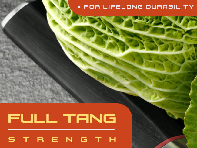 Spectre Series knives have full tang strength.