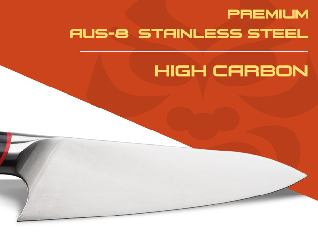 The Spectre Series features premium high carbon AUS-8 stainless steel.