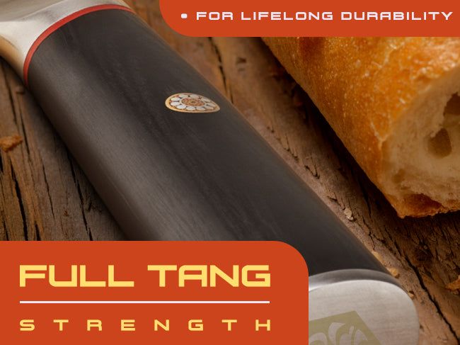Spectre Series knives have full tang strength.