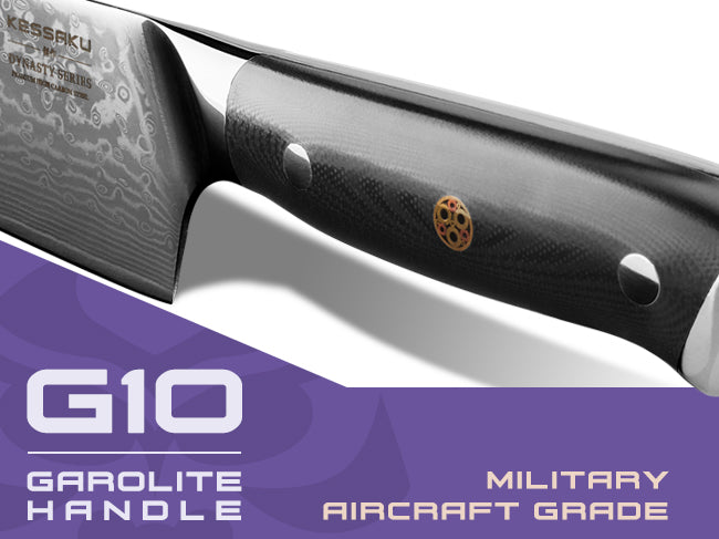 Damascus Dynasty knives are equipped with a military aircraft-grade handles