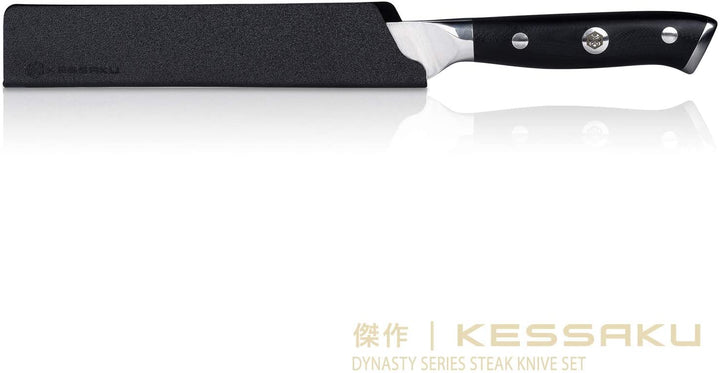 A Dynasty Steak Knife in its felt lined knife sheath