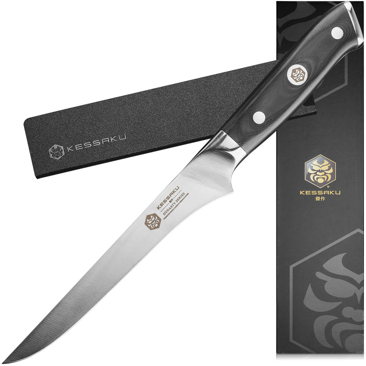 The Kessaku Dynasty 6" Boning Knife with Knife Sheath and Gift Box - Main