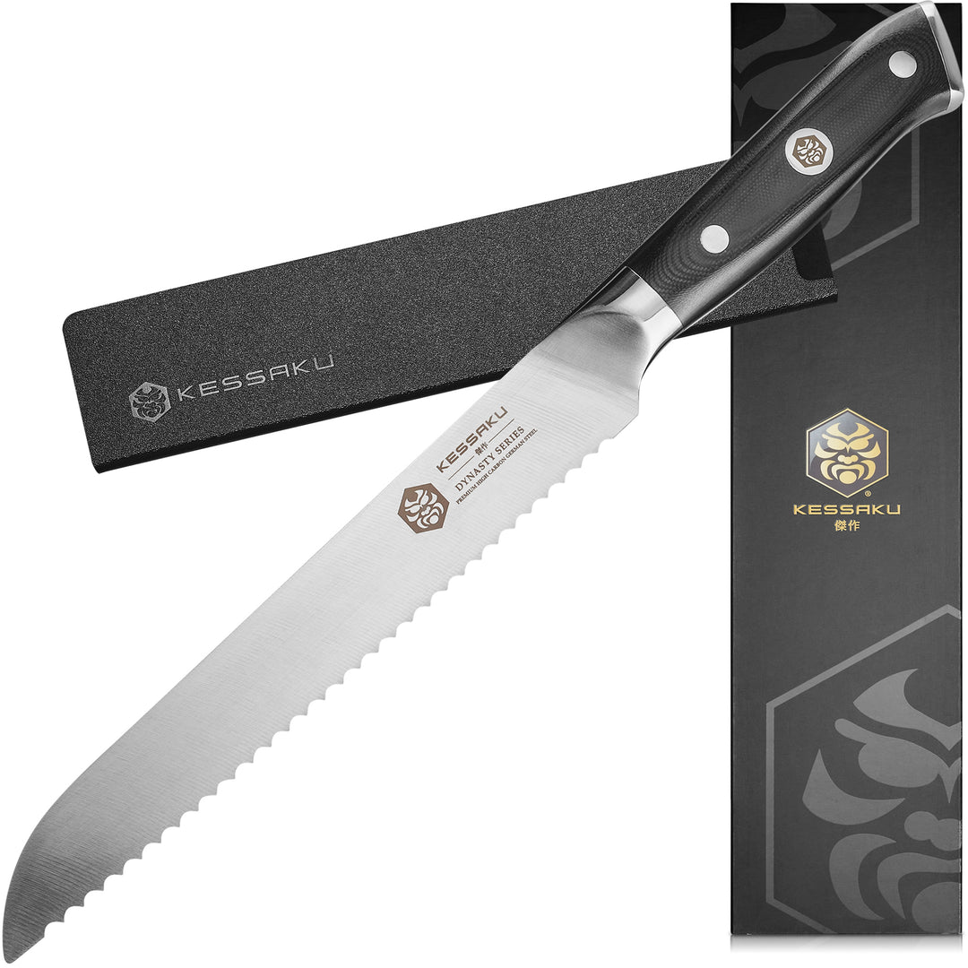 The Dynasty Bread Knife with Knife Sheath and Gift Box - Main