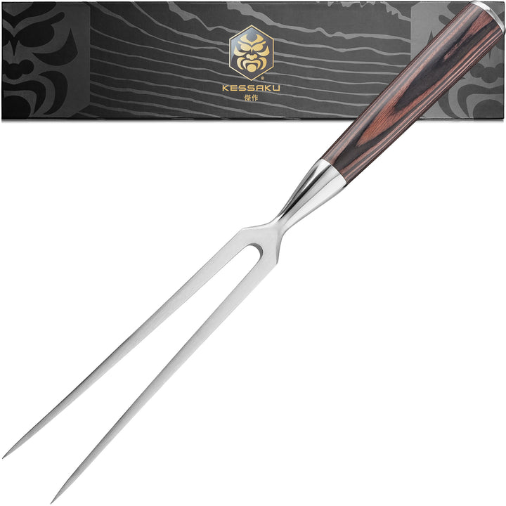 The Kessaku Samurai Series 6" Carving Meat Fork with Gift Box