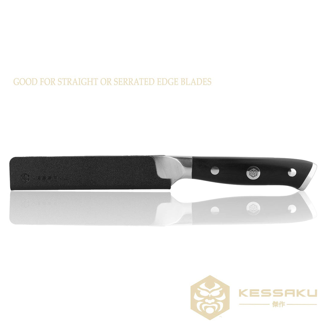 The Universal Knife Sheaths accommodate both straight and serrated blades