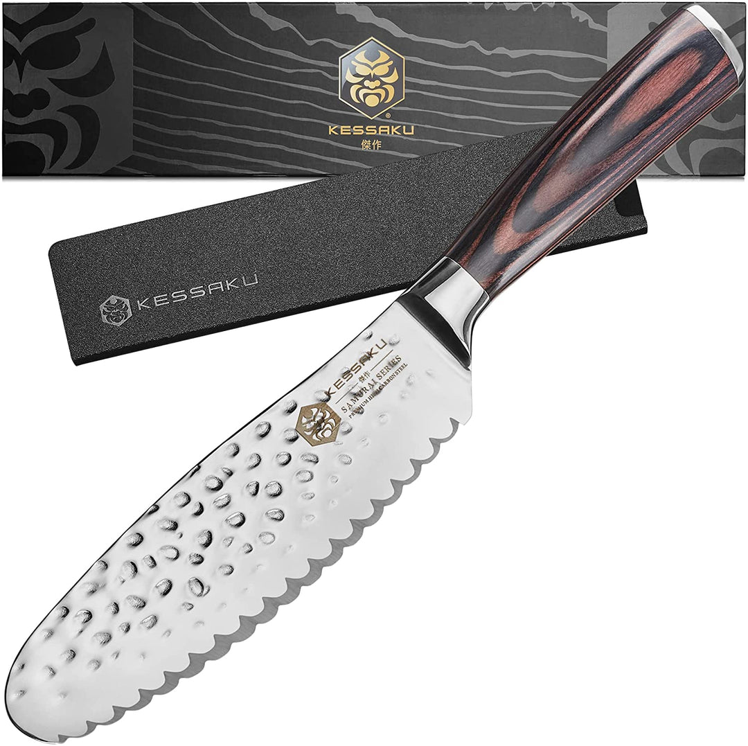 The Kessaku Sandwich Spreader Serrated Utility Knife with Knife Sheath and Gift Box - Main
