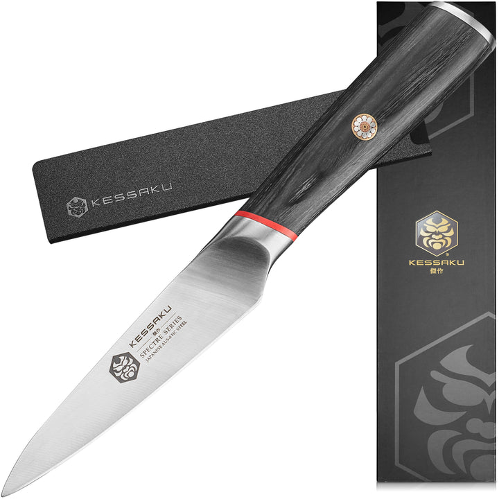 Spectre 4" Paring Knife with Knife Sheath and Gift Box