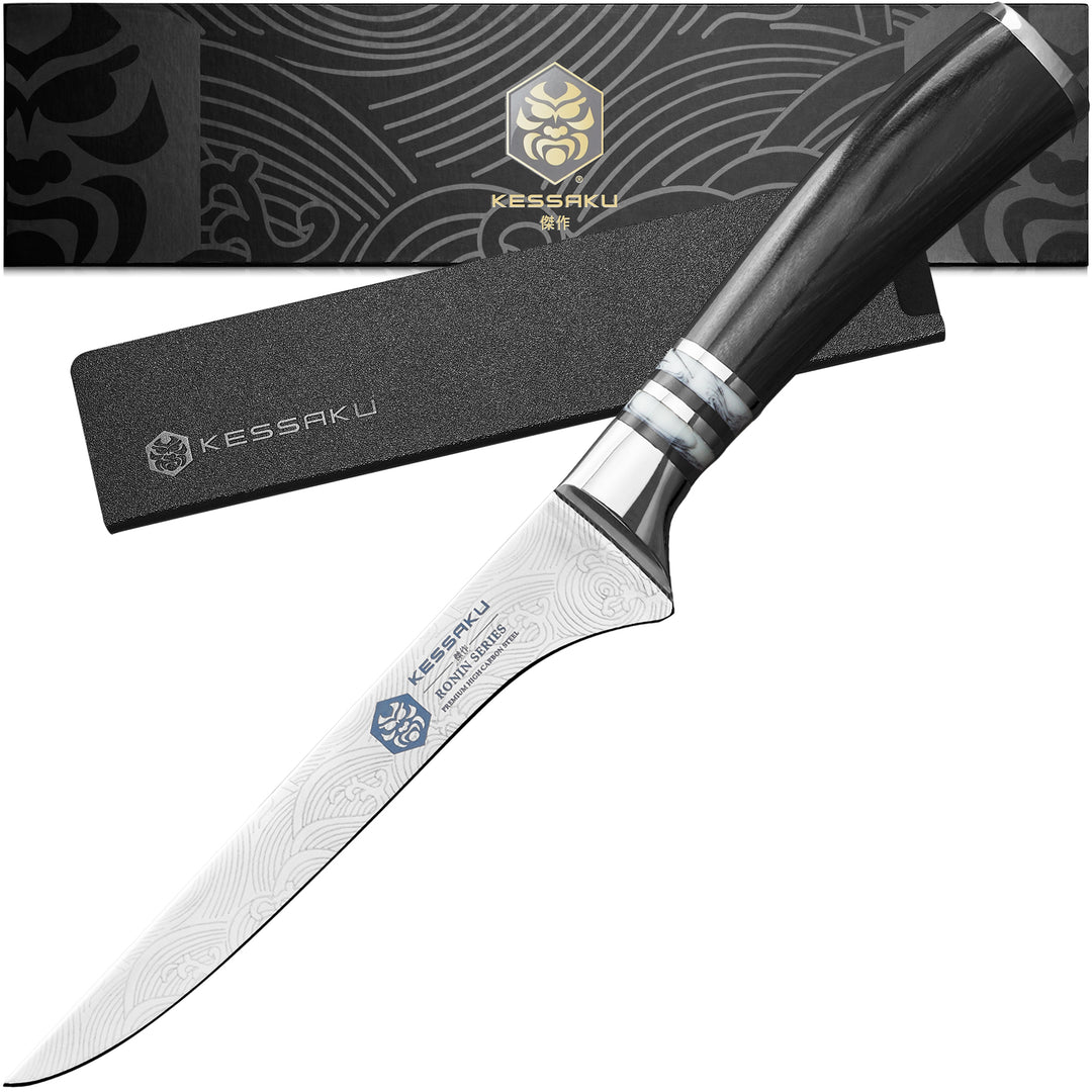 The Kessaku Ronin Series Boning Knife with Knife Sheath and Gift Box - Main